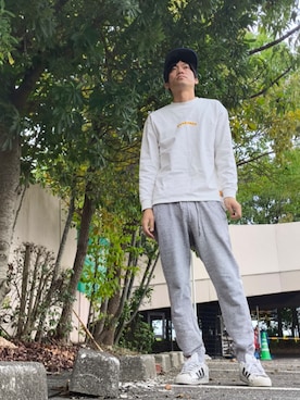 「アイテム（スウェットパンツ）」を使った、keee1230さん（メンズ・176cm・40代）の秋コーディネート