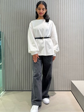「LACOSTE（ラコステ）のアイテム」を使った、THINISHIさん（レディース・153cm）の秋コーディネート