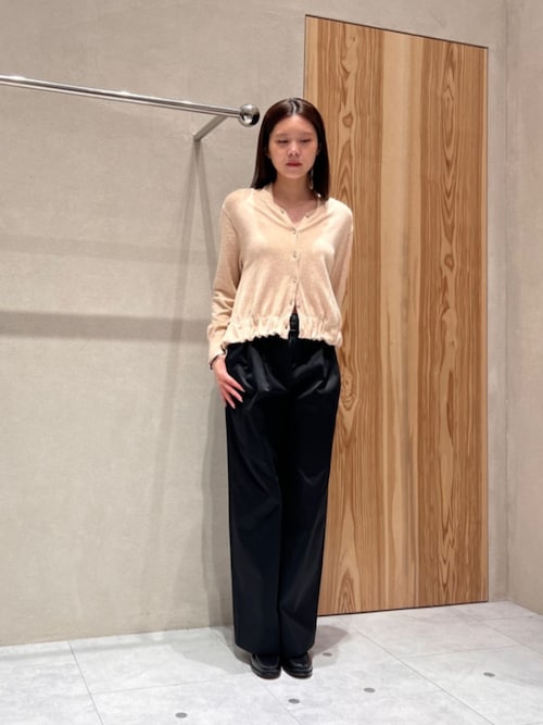 セール】＜ATTISESSION＞ベルト 2タック ストレート パンツ 2