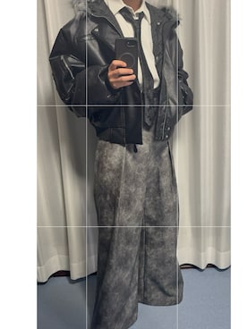 「MSG（エムエスジー）のアイテム」を使った、ながらみさん（メンズ・170cm）の冬コーディネート