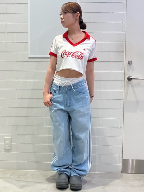 adidas（アディダス） adidas tシャツ 半袖 クロップドジャージ
