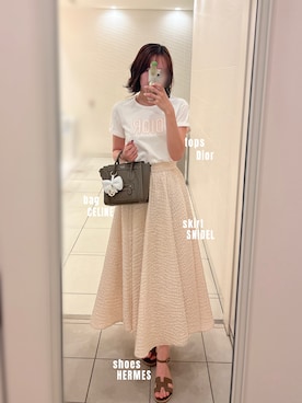 「Dior（ディオール）のアイテム」を使った、tayayayaさん（レディース・164cm）の夏コーディネート
