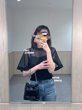 「MOUSSY（マウジー）のアイテム」を使った、tayayayaさん（レディース・164cm）の夏コーディネート