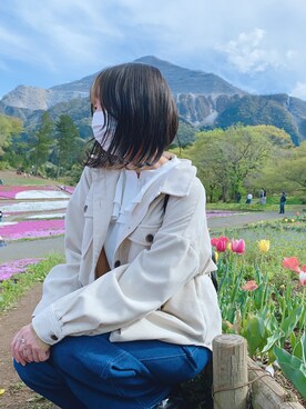 gumi🐇❤︎さん（レディース・159cm）の春コーディネート