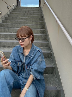 「アイテム（キャミソール）」を使った、吉本杏奈さん（レディース・164cm）の夏コーディネート