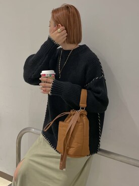 吉本杏奈さん（レディース・164cm）の冬コーディネート