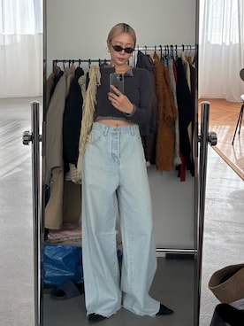 吉本杏奈さん（レディース・164cm）の冬コーディネート