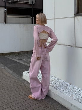 「Ungrid（アングリッド）のアイテム」を使った、吉本杏奈さん（レディース・164cm）の冬コーディネート