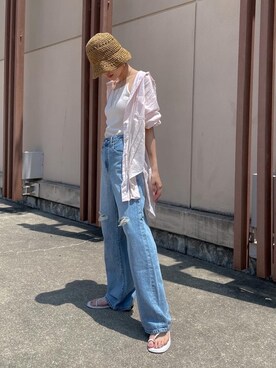 吉本杏奈さん（レディース・164cm）の夏コーディネート