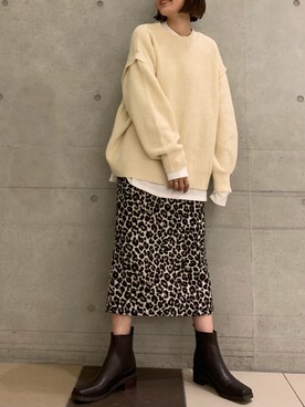 吉本杏奈さん(レディース・164cm)の冬コーディネート