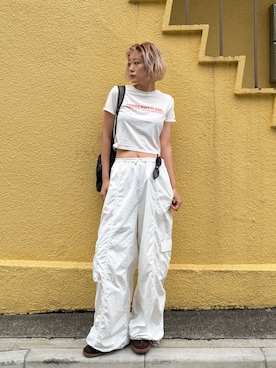 「Ungrid（アングリッド）のアイテム」を使った、吉本杏奈さん（レディース・164cm）の夏コーディネート