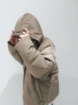 「Ungrid（アングリッド）のショートボリュームダウン（ダウンジャケット/コート）」を使った、吉本杏奈さん（レディース・164cm）の秋コーディネート