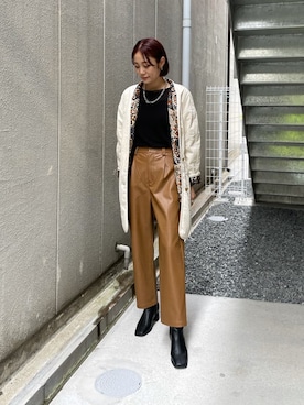 吉本杏奈さん（レディース・164cm）の秋コーディネート