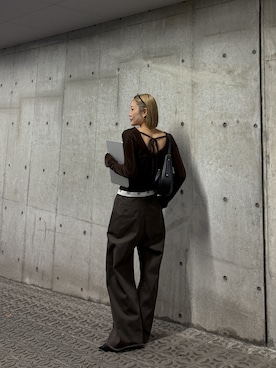 吉本杏奈さん（レディース・164cm）の秋コーディネート