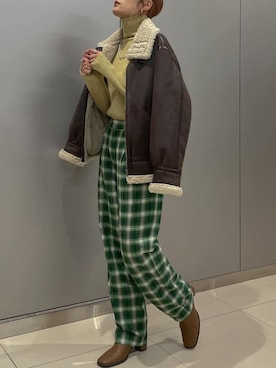 吉本杏奈さん（レディース・164cm）の冬コーディネート