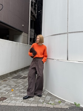 「Ungrid（アングリッド）のアイテム」を使った、吉本杏奈さん（レディース・164cm）の秋コーディネート