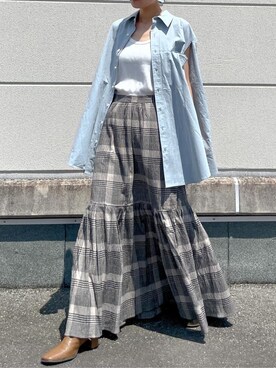吉本杏奈さん(レディース・164cm)の夏コーディネート