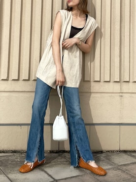 吉本杏奈さん（レディース・164cm）の春コーディネート