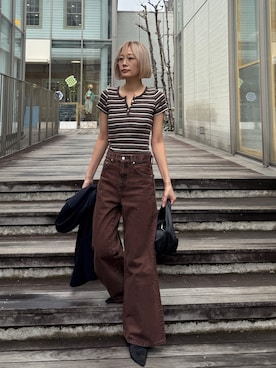 吉本杏奈さん（レディース・164cm）の春コーディネート