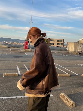 吉本杏奈さん（レディース・164cm）の冬コーディネート