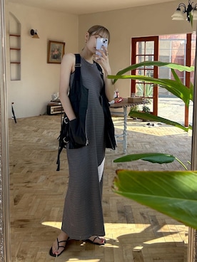 吉本杏奈さん（レディース・164cm）の春コーディネート