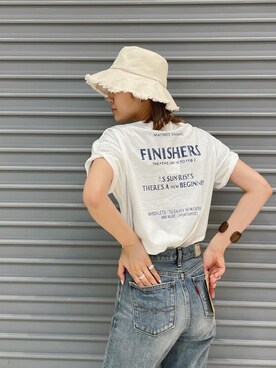 「Ungrid（アングリッド）のジュートヒールサンダル（サンダル）」を使った、吉本杏奈さん（レディース・164cm）の春コーディネート