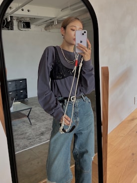 吉本杏奈さん（レディース・164cm）の冬コーディネート