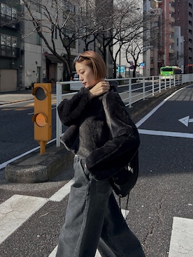 吉本杏奈さん（レディース・164cm）の冬コーディネート