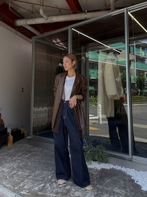 Htage】サイドカットデザインルーズデニム｜アングリッド（Ungrid