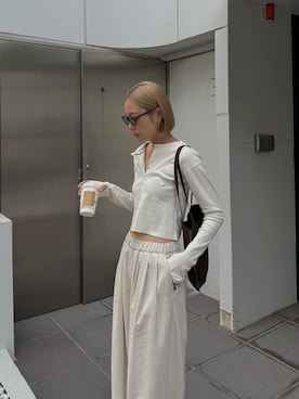 「Ungrid（アングリッド）のアイテム」を使った、吉本杏奈さん（レディース・164cm）の秋コーディネート