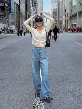 吉本杏奈さん（レディース・164cm）の春コーディネート