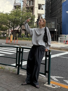 「Ungrid（アングリッド）のアイテム」を使った、吉本杏奈さん（レディース・164cm）の秋コーディネート