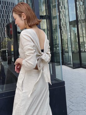 吉本杏奈さん（レディース・164cm）の春コーディネート