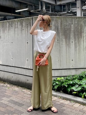 吉本杏奈さん（レディース・164cm）の夏コーディネート