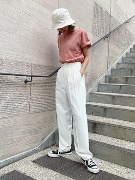 吉本杏奈さん（レディース・164cm）の春コーディネート