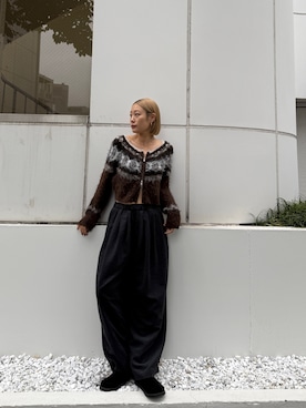 「アイテム（その他シューズ）」を使った、吉本杏奈さん（レディース・164cm）の秋コーディネート