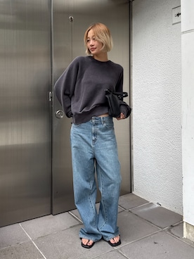 「Ungrid（アングリッド）のアイテム」を使った、吉本杏奈さん（レディース・164cm）の秋コーディネート