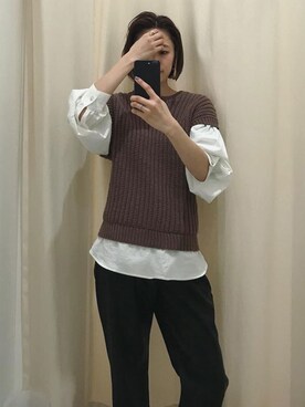 吉本杏奈さん（レディース・164cm）の冬コーディネート