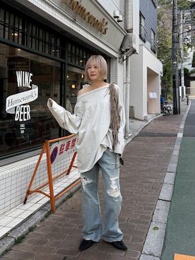 吉本杏奈さん（レディース・164cm）の春コーディネート