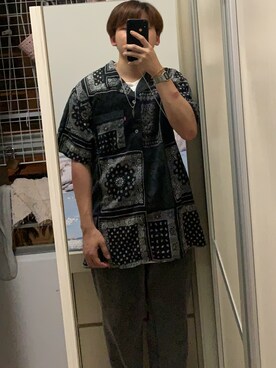 「Levi's（リーバイス）のアイテム（その他アウター）」を使った、skr77さん（メンズ・167cm）の夏コーディネート