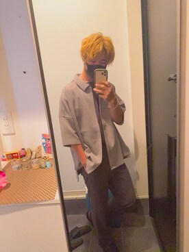 「WYM × ATTACHMENT（ウィム×アタッチメント）のアイテム（ジャケット/アウター、ベージュ系）」を使った、kaishiさん（メンズ・178cm）の秋コーディネート