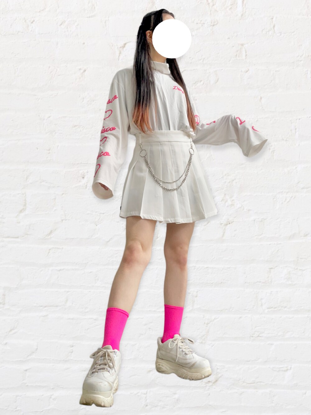 lucaさんの「厚底 レースアップ スニーカー（attagirl）」を使ったコーディネートの1枚目の写真
