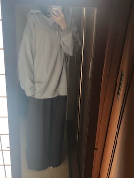 「ゆるゆる」｜「アイテム（スウェット）」を使った、すうさん（レディース・161cm）の秋コーディネート