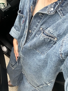 「アイテム（デニムジャケット）」を使った、Yukaさん（レディース・152cm・20代）の秋コーディネート