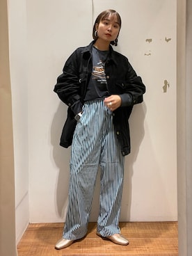 「Ungrid（アングリッド）のアイテム（ブルゾン）」を使った、MOMOKAさん（レディース・160cm）の夏コーディネート