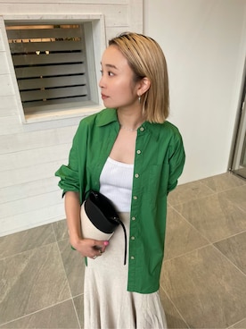 「Ungrid（アングリッド）のフィットマーメイドスカート（スカート）」を使った、MOMOKAさん（レディース・160cm）の春コーディネート