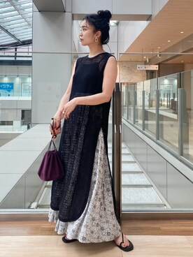 MOMOKAさん（レディース・160cm）の夏コーディネート