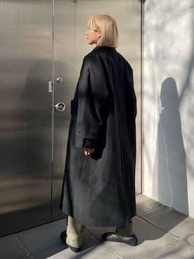 「Ungrid（アングリッド）のアイテム（その他アウター）」を使った、MOMOKAさん（レディース・160cm）の冬コーディネート