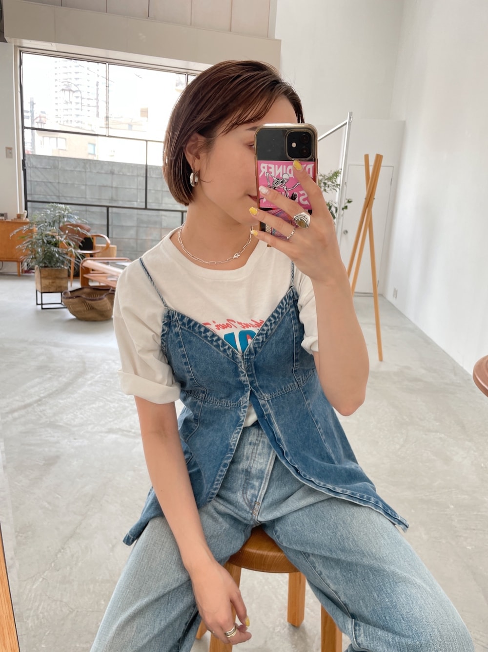 渡邊桃佳(Ungrid)|Ungridのキャミソールを使ったコーディネート - WEAR