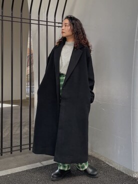 「Ungrid（アングリッド）のアイテム（その他アウター）」を使った、MOMOKAさん（レディース・160cm）の秋コーディネート